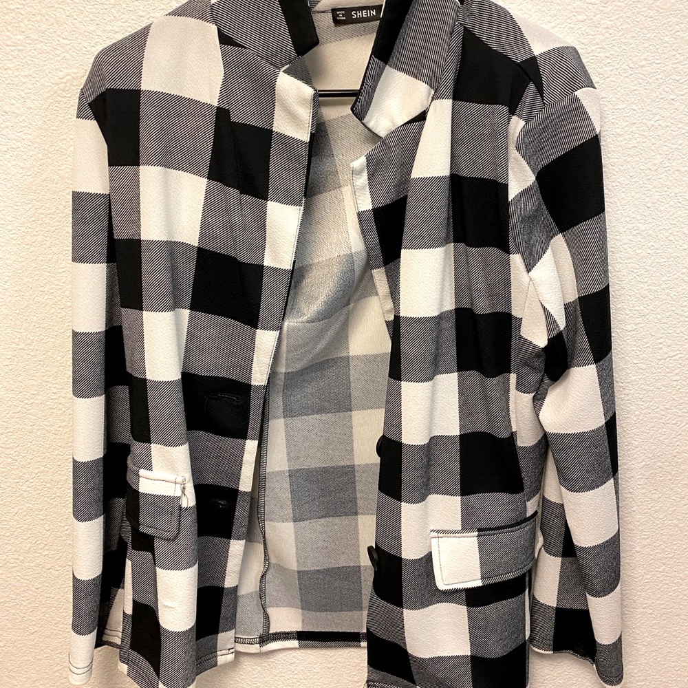 Checkered blazer